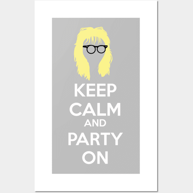 Keep Calm and Party On Wall Art by Rubynibur